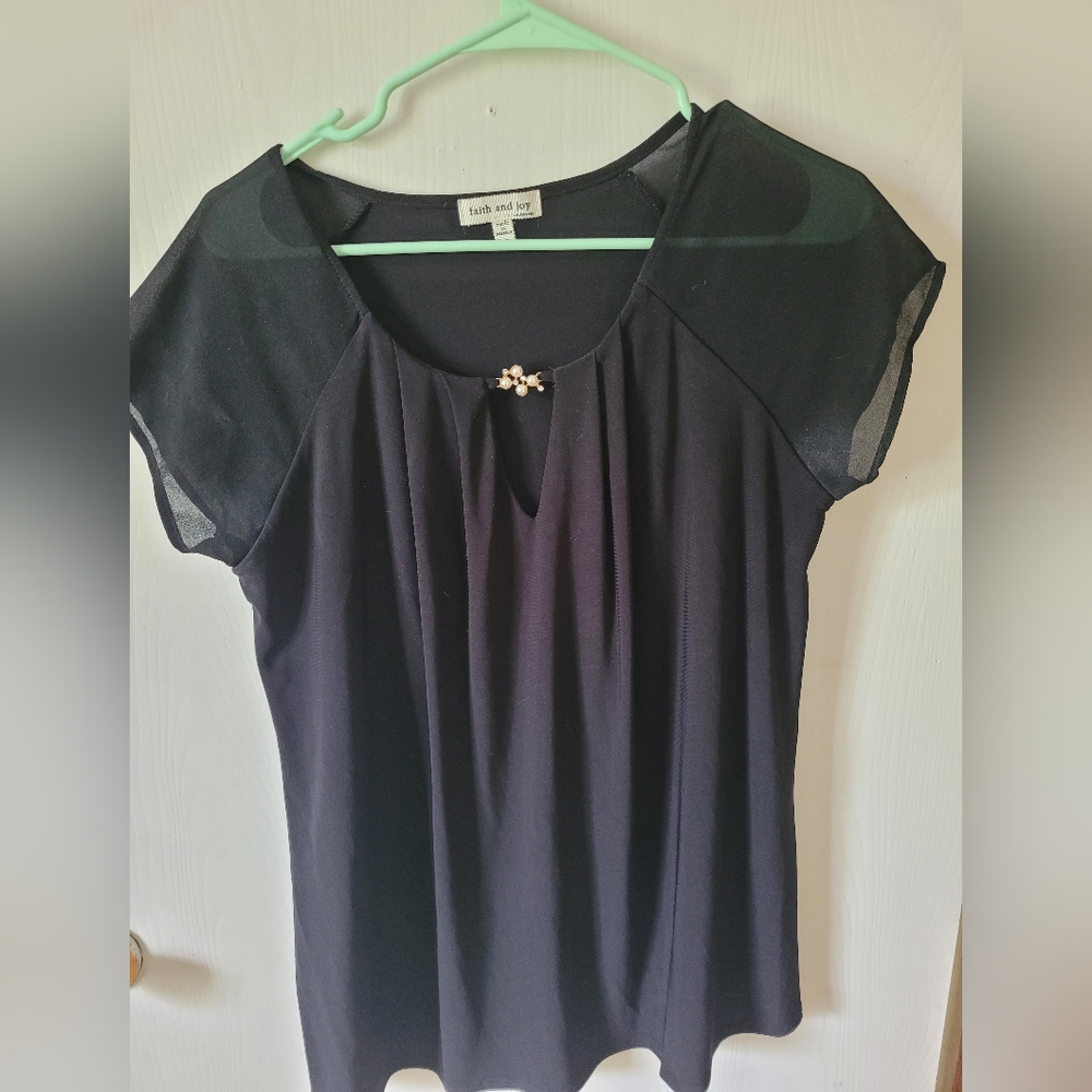 Women's black blouse